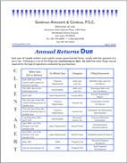 Annual Returns Due flyer