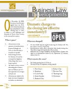 December Business Law Developments